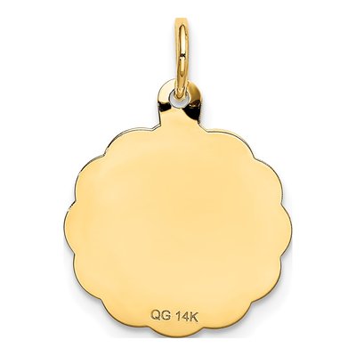 14K Yellow Gold 10th Anniversary Disc Charm – view 5