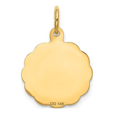 14K Yellow Gold 20th Anniversary Disc Charm – view 5