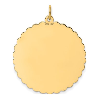 14K Yellow Gold 50th Anniversary Disc Charm – view 5