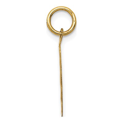 14K Yellow Gold It's BOY Scalloped Disc Charm – view 3