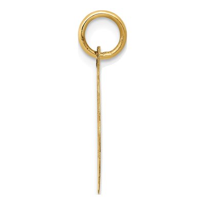 14K Yellow Gold Grandpa Disc Number 1 Charm – view 3