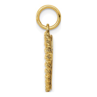 14K Yellow Gold Granddaughter Heart Number 1 Charm – view 3