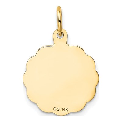 14K Yellow Gold Special Daughter Disc Charm – view 5