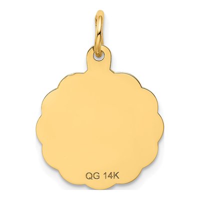 14K Yellow Gold Special Aunt Disc Charm – view 5
