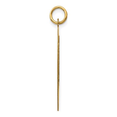 14K Yellow Gold Mizpah Coin Heart Charm – view 2