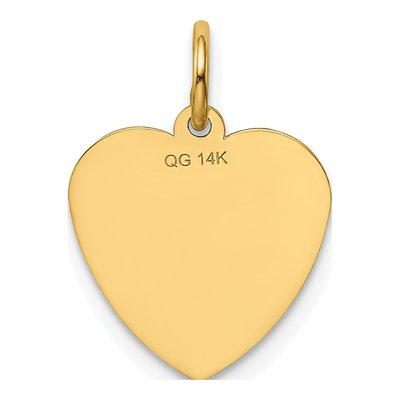 14K Yellow Gold Special Sister Heart Charm – view 5