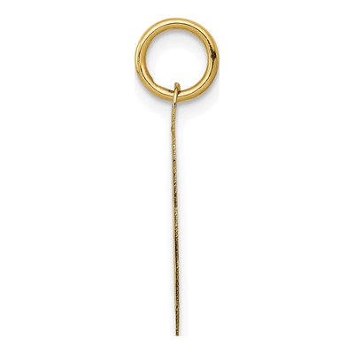 14K Yellow Gold Godfather Disc Number 1 Charm – view 3