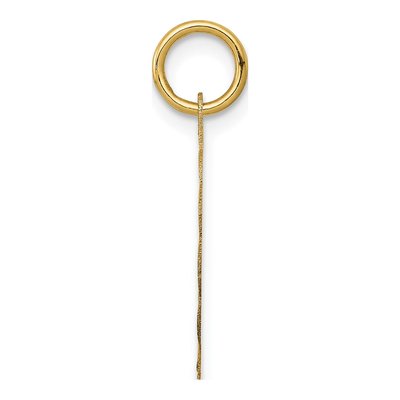 14K Yellow Gold Godmother Disc Number 1 Charm – view 3