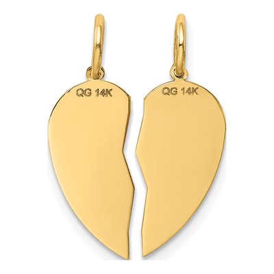 14K Yellow Gold Best Friend 2-Piece Set Charm – view 5