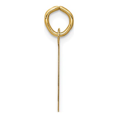14K Yellow Gold Graduation Cap Disc Charm – view 3