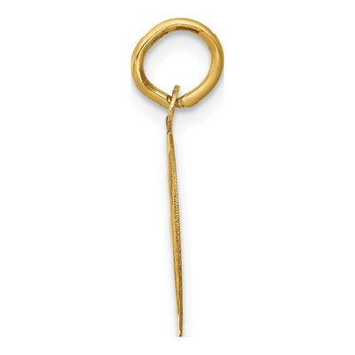 14K Yellow Gold Graduation Cap Disc Charm – view 3