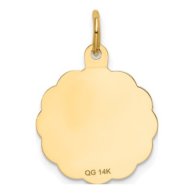 14K Yellow Gold Graduation Day Disc Charm – view 5