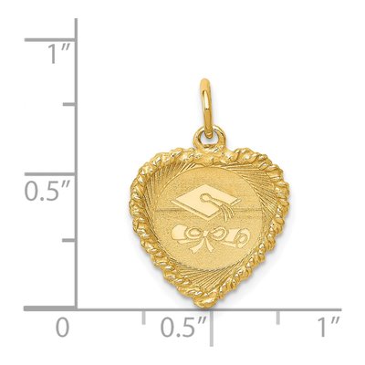 14K Yellow Gold Graduation Cap Charm – view 4