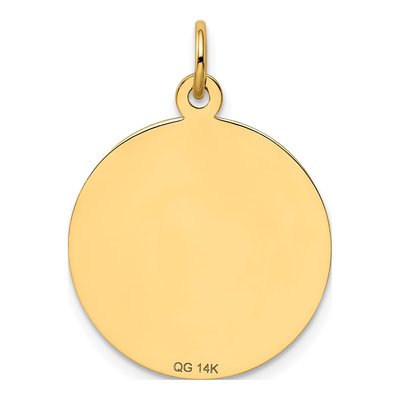 14K Yellow Gold Graduation Disc Pendant – view 5