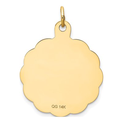 14K Yellow Gold Graduation Day Diploma Disc Charm – view 5