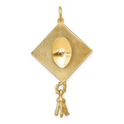 14K Yellow Gold Freshwater Cultured Pearl Graduation Cap Pendant – view 5