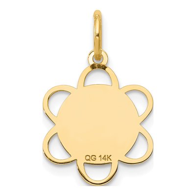 14K Yellow Gold Holy Communion Disc Charm – view 5