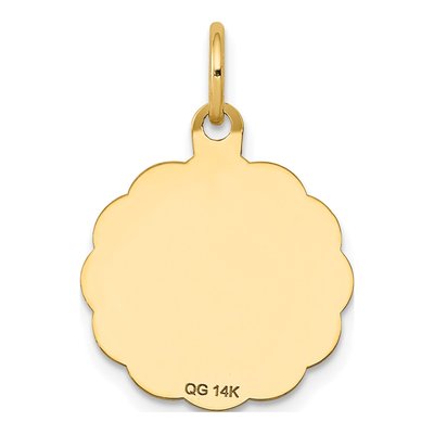 14K Yellow Gold Holy Communion Disc Charm – view 5