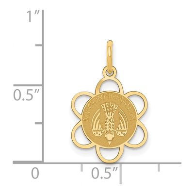 14K Yellow Gold Confirmation Dove Pendant – view 4