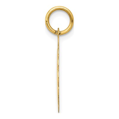 14K Yellow Gold Confirmation Dove Disc Pendant – view 3