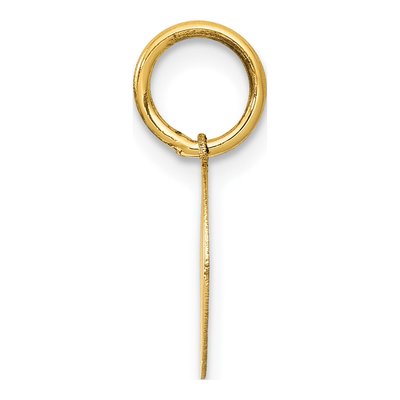 14K Yellow Gold Baptism Cross Disc Charm – view 3