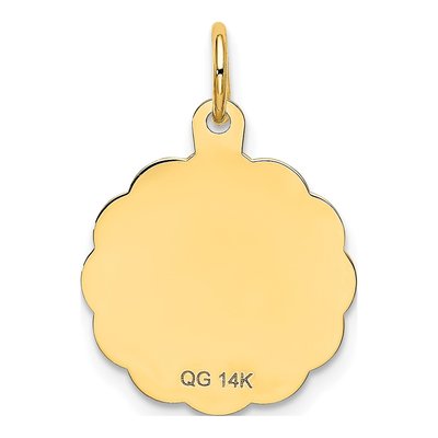 14K Yellow Gold Sweet Disc Charm – view 5