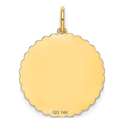 14K Yellow Gold Sweet Disc Charm – view 5
