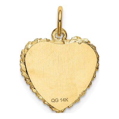 14K Yellow Gold Sweet Heart Charm – view 5