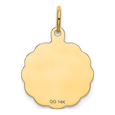 14K Yellow Gold Happy Birthday Cake Disc Charm – view 5