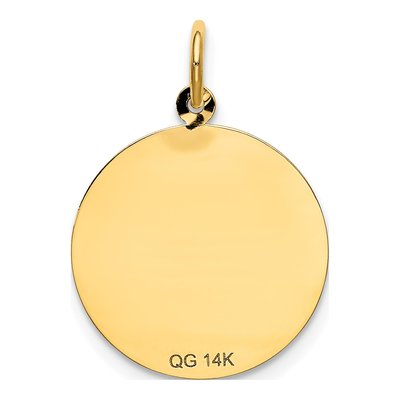 14K Yellow Gold Happy Birthday Disc Charm – view 5