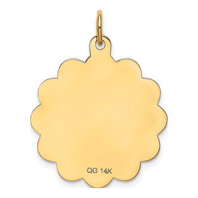 14K Yellow Gold Happy Birthday Disc Charm – view 5