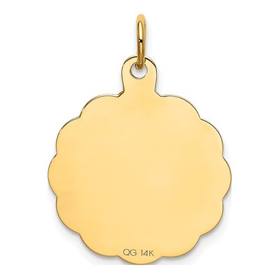 14K Yellow Gold Happy Birthday Cake Disc Charm – view 5