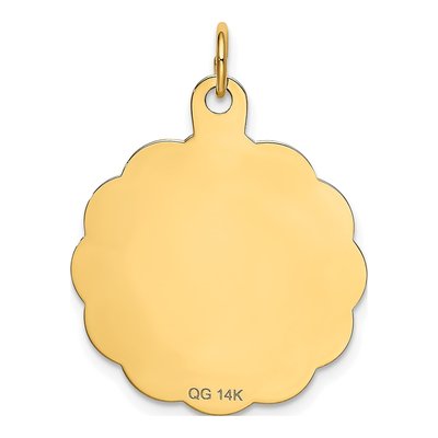 14K Yellow Gold Happy Birthday Disc Charm – view 5
