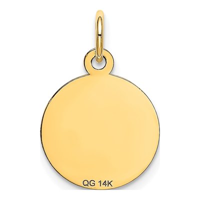 14K Yellow Gold Happy Birthday Disc Charm – view 5