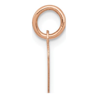 14K Rose Gold Heart Disc Pendant – view 3