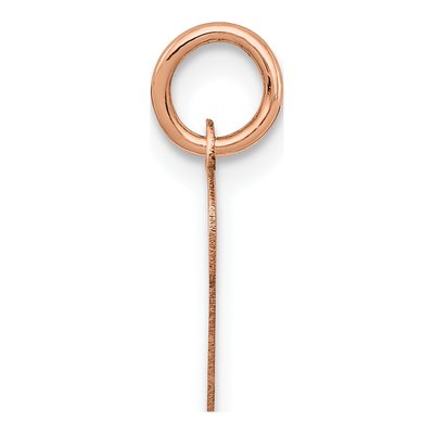 14K Rose Gold Heart Disc Pendant – view 3