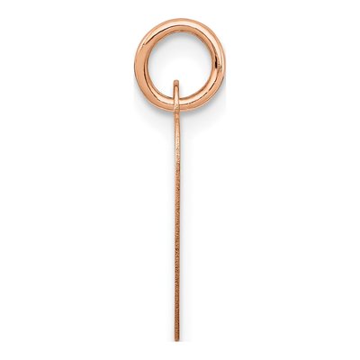 14K Rose Gold Heart Disc Pendant – view 4