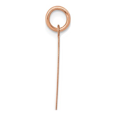 14K Rose Gold Heart Disc Pendant – view 3