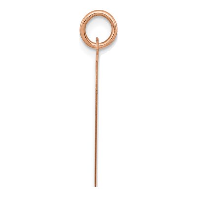 14K Rose Gold Heart Disc Pendant – view 4
