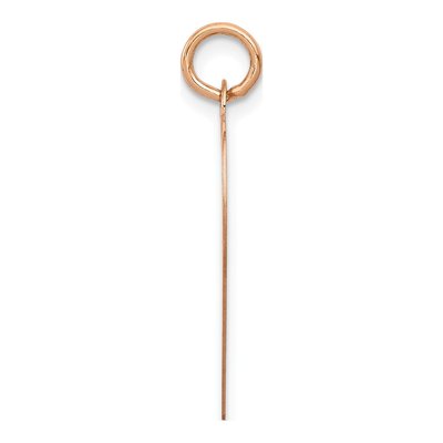 14K Rose Gold Heart Disc Pendant – view 3