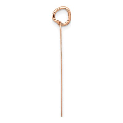 14K Rose Gold Heart Disc Pendant – view 2