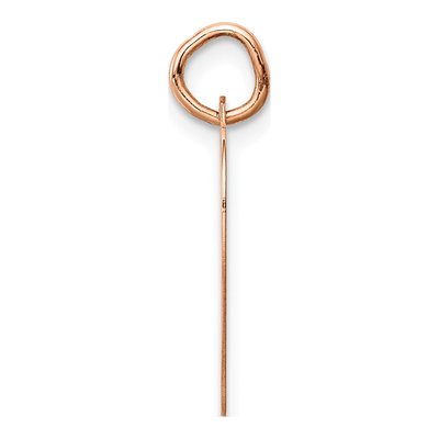 14K Rose Gold Heart Disc Pendant – view 3