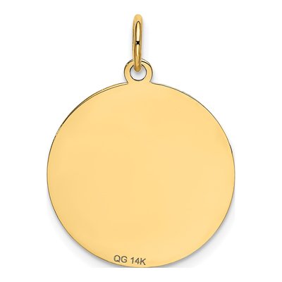 14K Yellow Gold Chihuahua Disc Charm – view 5