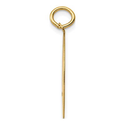 14K Yellow Gold Golden Retriever Disc Charm – view 3