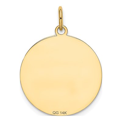 14K Yellow Gold Labrador Retriever Disc Charm – view 5