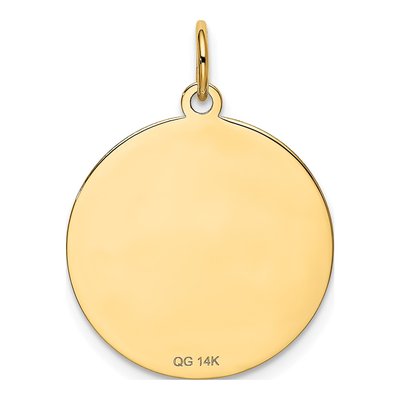 14K Yellow Gold Disc Dog Charm – view 6