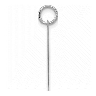 14K White Gold Golden Retriever Disc Charm – view 3
