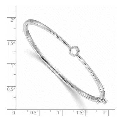 14K Yellow Gold Bangle Bracelet Mounting – view 3