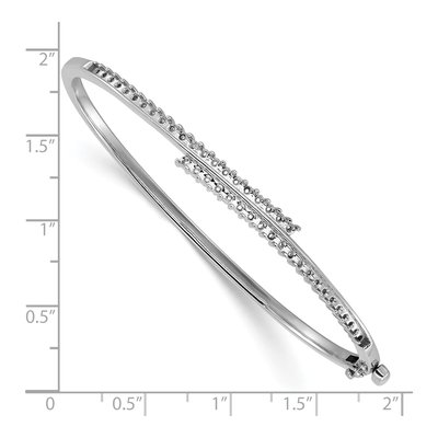 14K White Gold Hinged Bangle Bangle Mounting – view 4