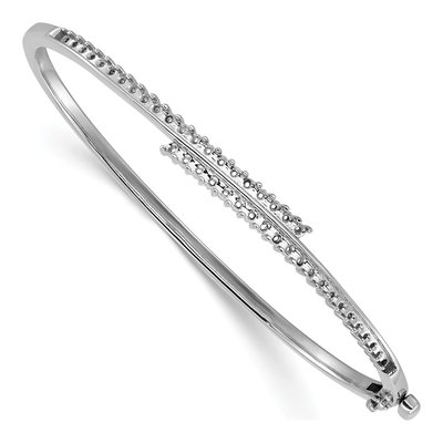 14K White Gold Hinged Bangle Bangle Mounting